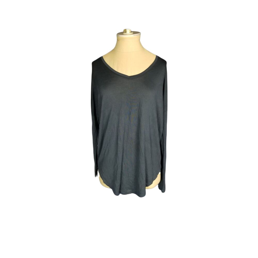 Halston Heritage TUNIC INDIGO BLUE SIZE SMALL